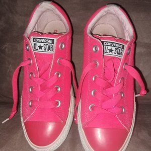 Converse Chuck Taylor All Star Low Top Pink Color Popped Canvas Sneakers Sz 2